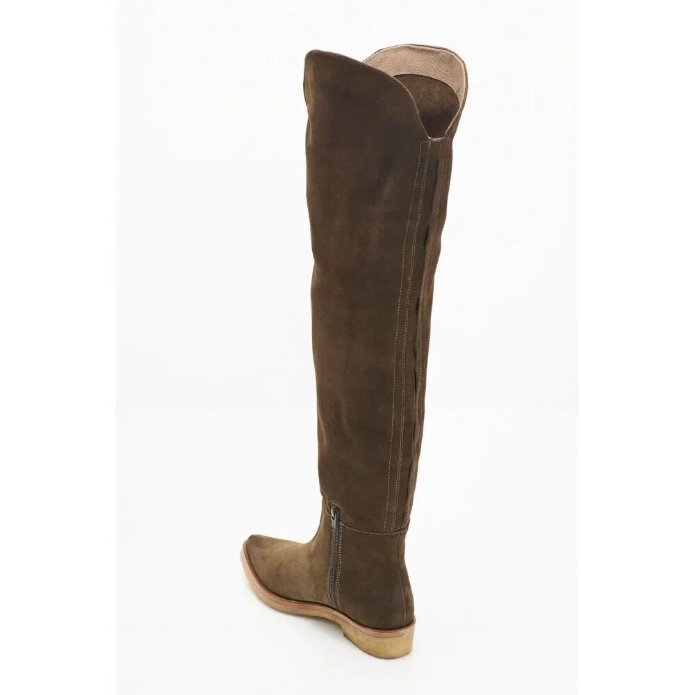 New Free People Banks Over The Knee Boots Suede Size 36